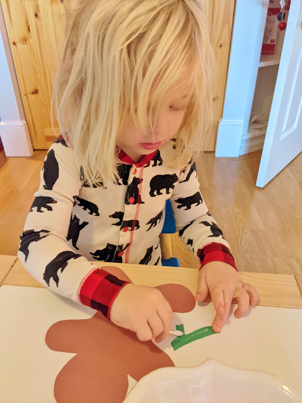 Gingerbread Man Craft Raising Hooks