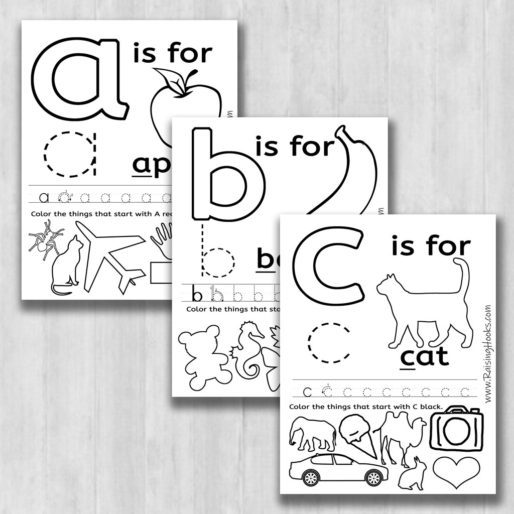 Fun Alphabet Learning Worksheets - Raising Hooks