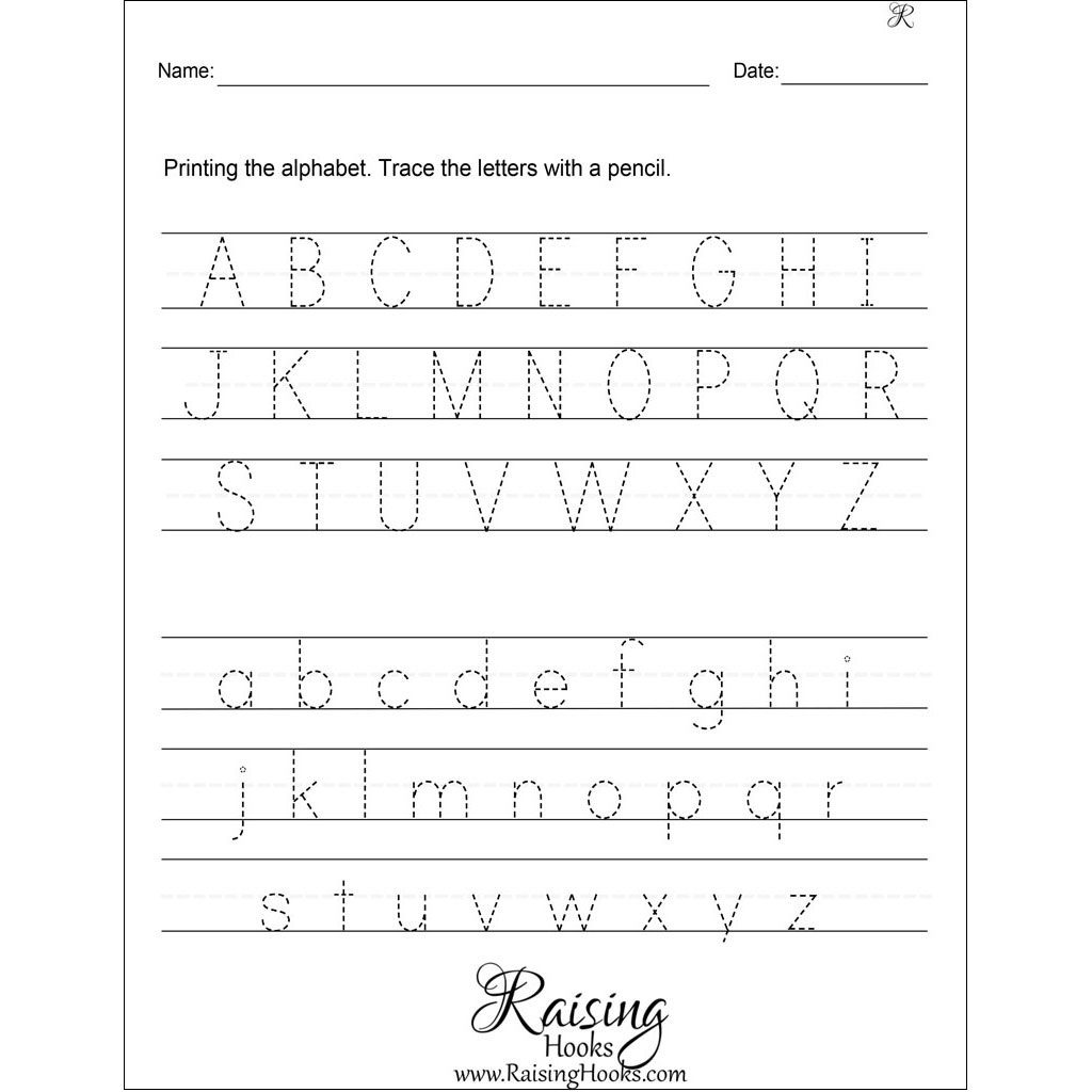 Trace Letters Printable Pdf - Printable World Holiday