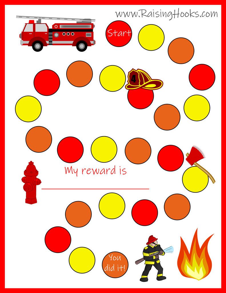Fireman Reward Chart