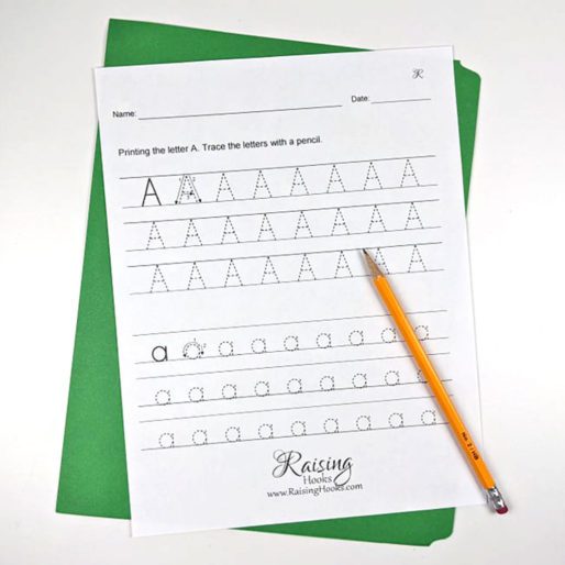 Tracing Each Letter A-Z Worksheets - Raising Hooks