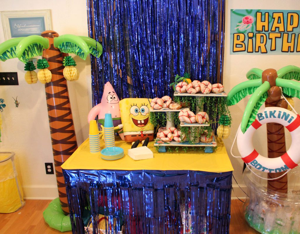 SpongeBob party. DIY decorations  Spongebob birthday party decorations,  Spongebob birthday, Spongebob party decorations