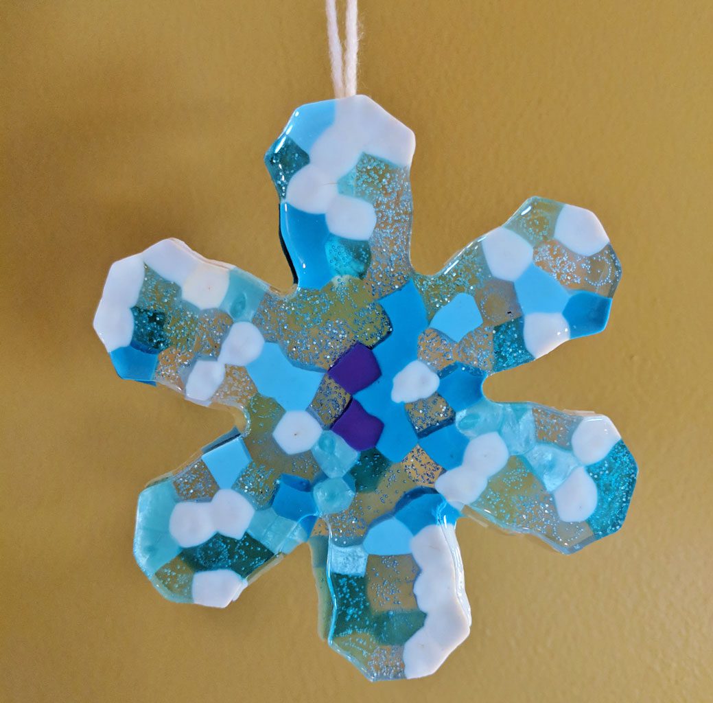 Pony Bead Snowflakes - Raising Hooks