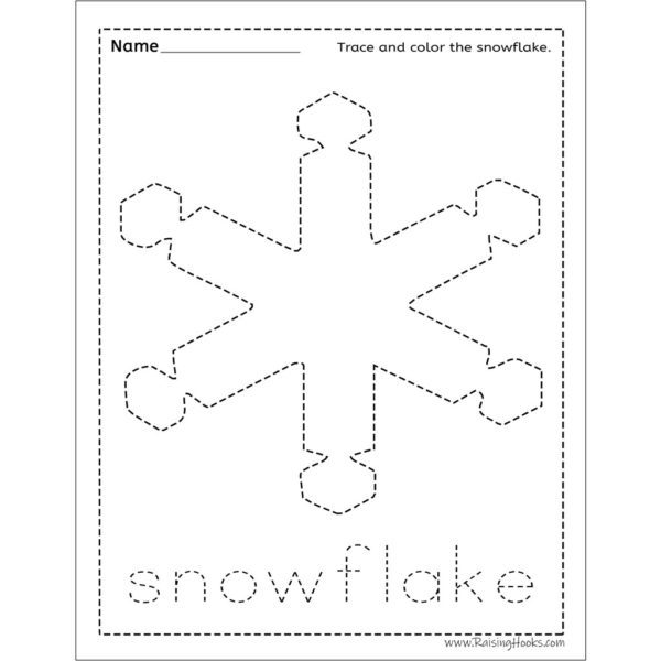 Christmas Tracing Worksheets - Raising Hooks