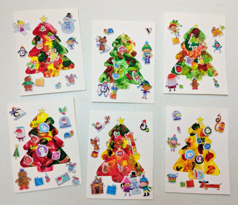 Christmas Tree Cards - Raising Hooks