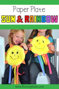 Paper Plate Sun & Rainbow Craft - Raising Hooks