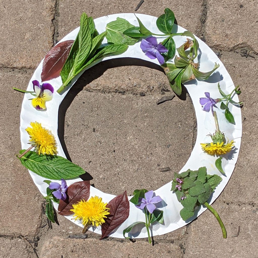 Paper Plate Nature Wreath - Raising Hooks
