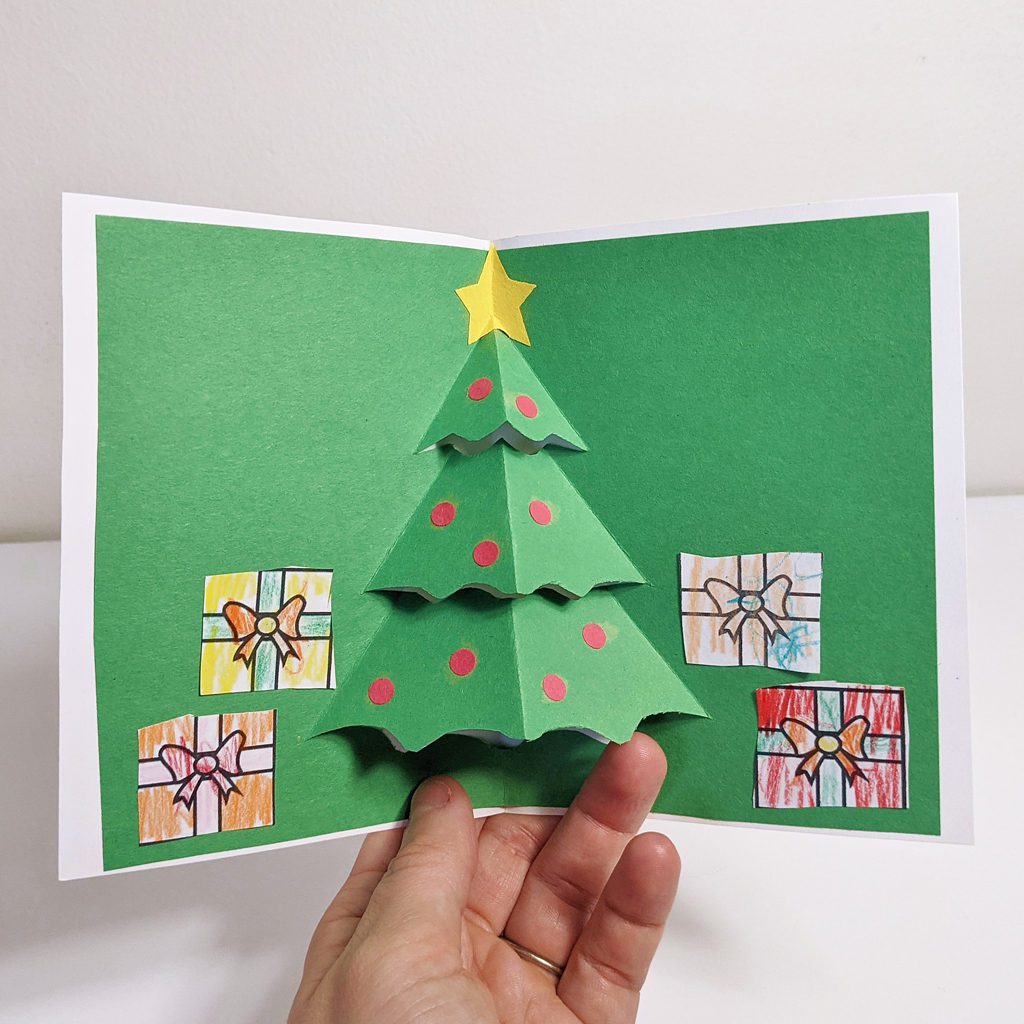 Pop Up Christmas Tree Card Raising Hooks