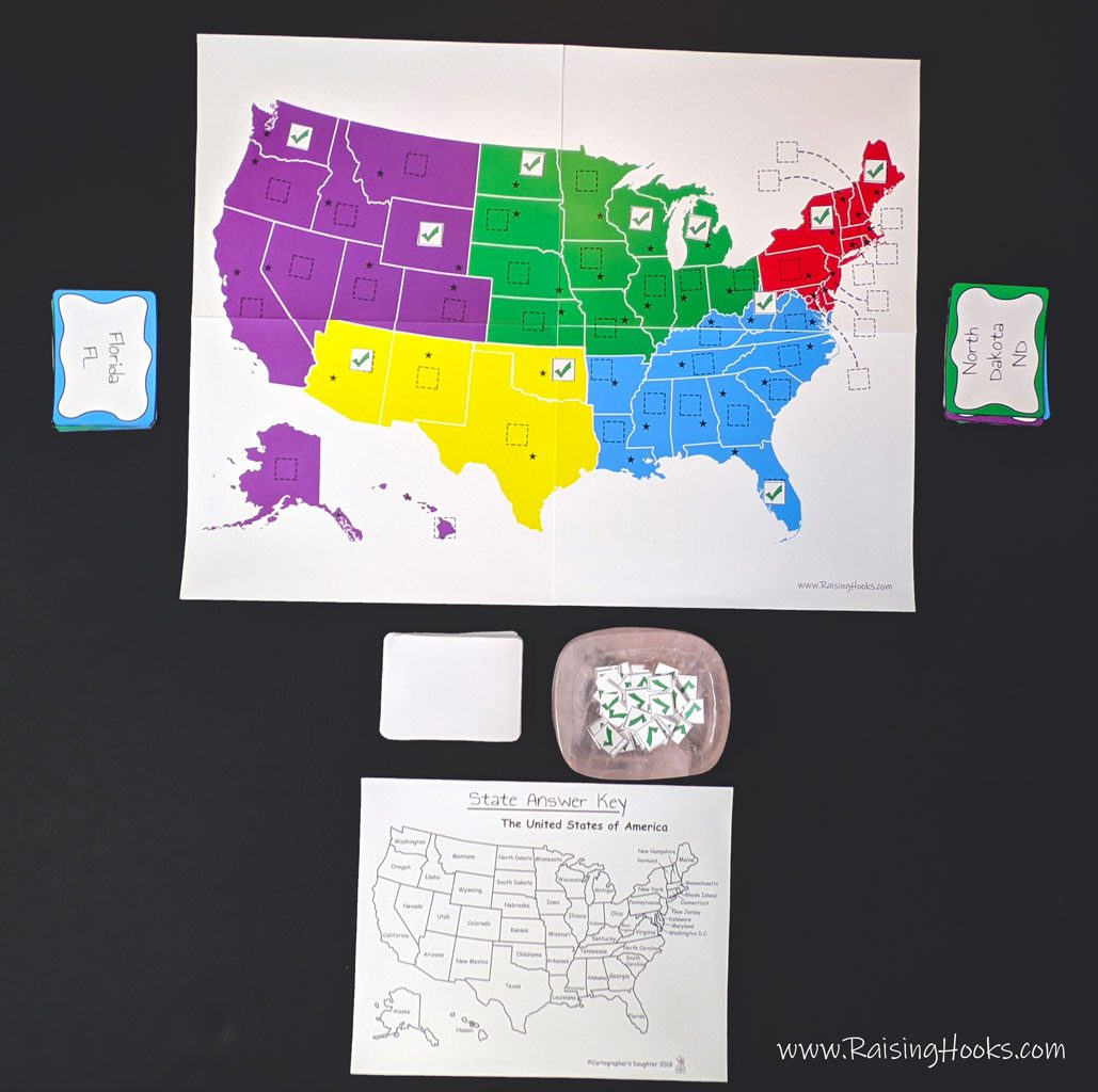 Find The State! A US Geography Game – with capitals! – Raising Hooks