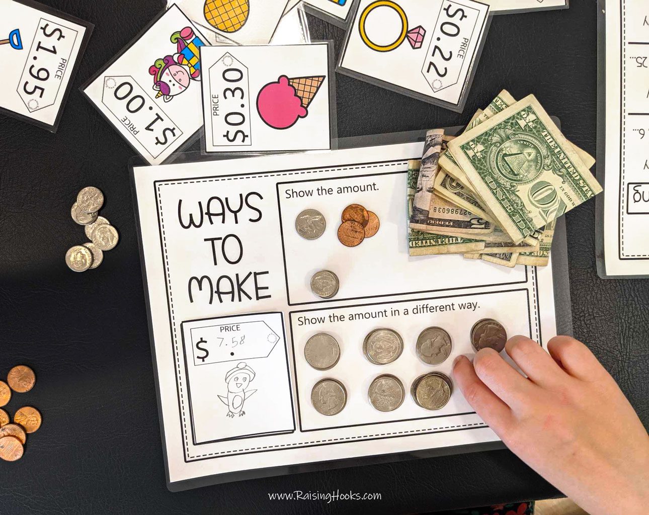 Counting Money First Grade Packet - Raising Hooks