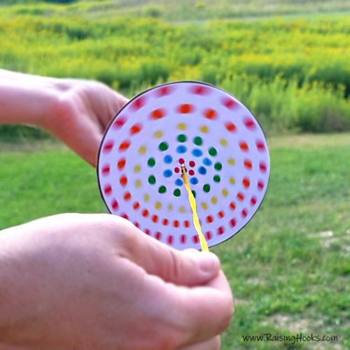 Make Your Own Colorful Paper Spinners - Raising Hooks