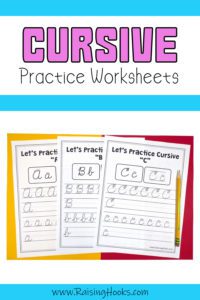 Cursive Writing Made Easy: Handwriting Practice Worksheets