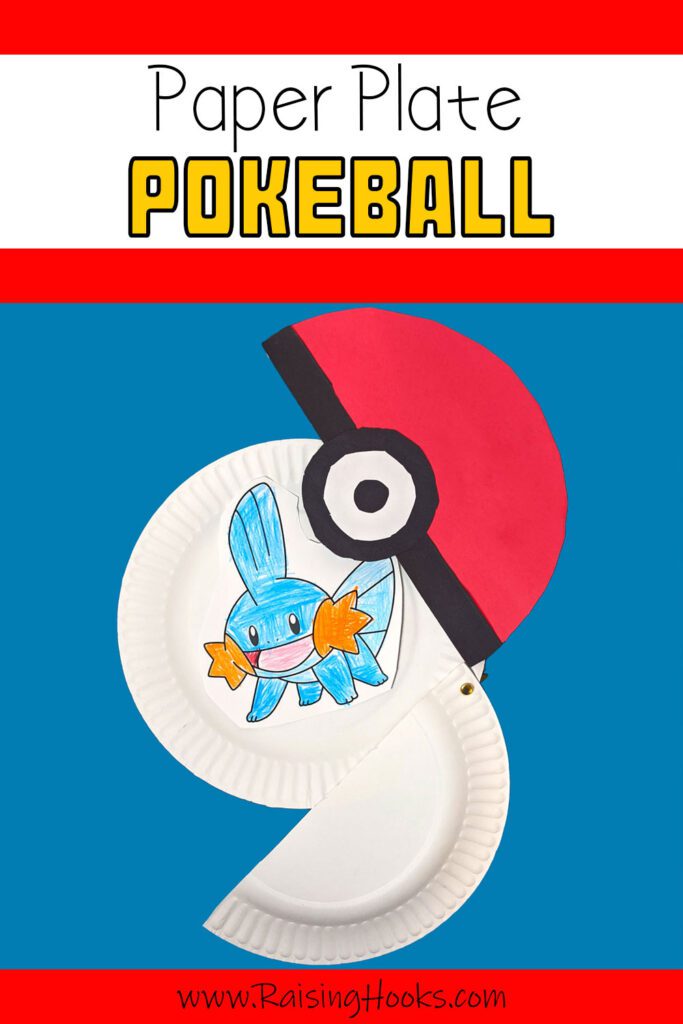 Paper Plate Pokeball Kid’s Craft That Actually Opens! - Raising Hooks