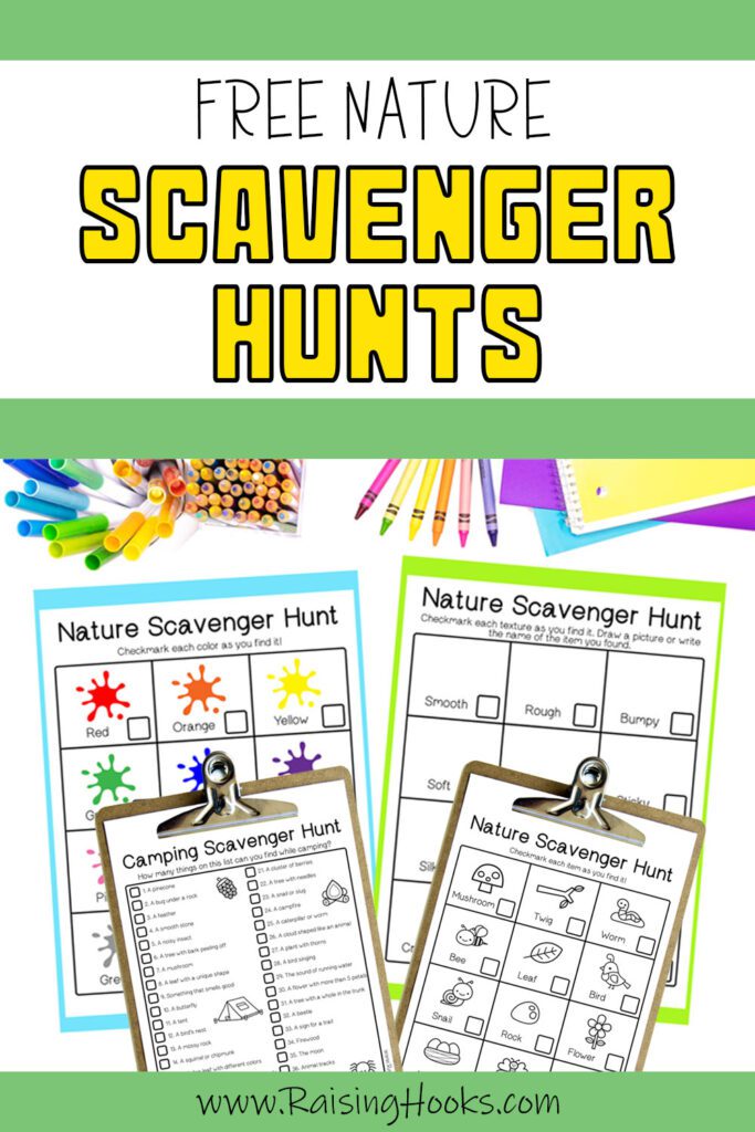 Fun and Free Nature Scavenger Hunts for Kids! - Raising Hooks